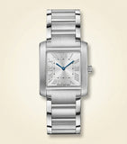 Cartier Tank Française steel diamond watch 27mm, UK version