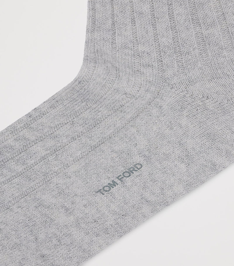 TOM FORD cashmere-blend rib-knit socks (British brand)