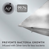 Silver Cloud satin pillowcase with silver ions (British brand)