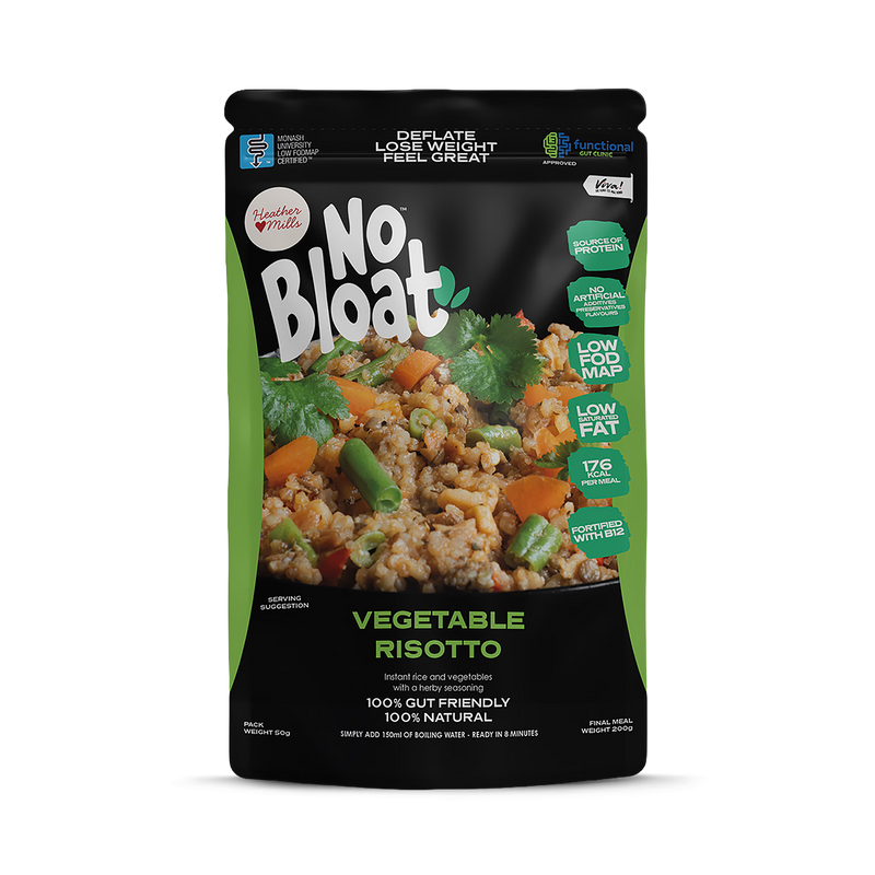 No Bloat Vegetable Risotto 4x50g pouches - British product