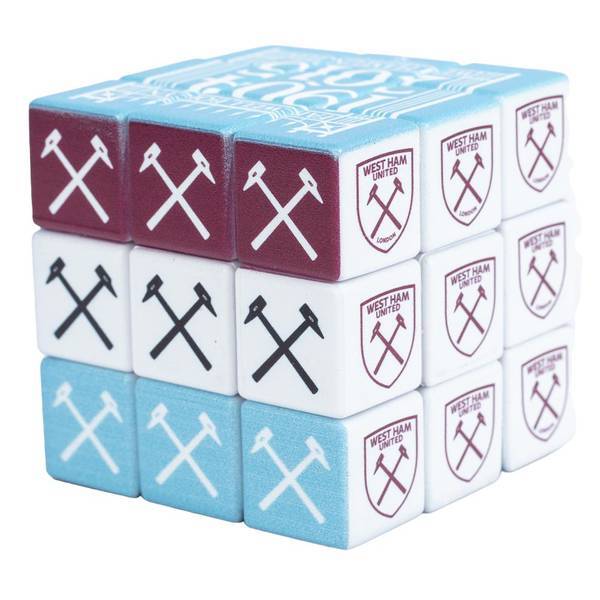 West Ham United FC puzzle cube with crest 6cm, imported from the UK