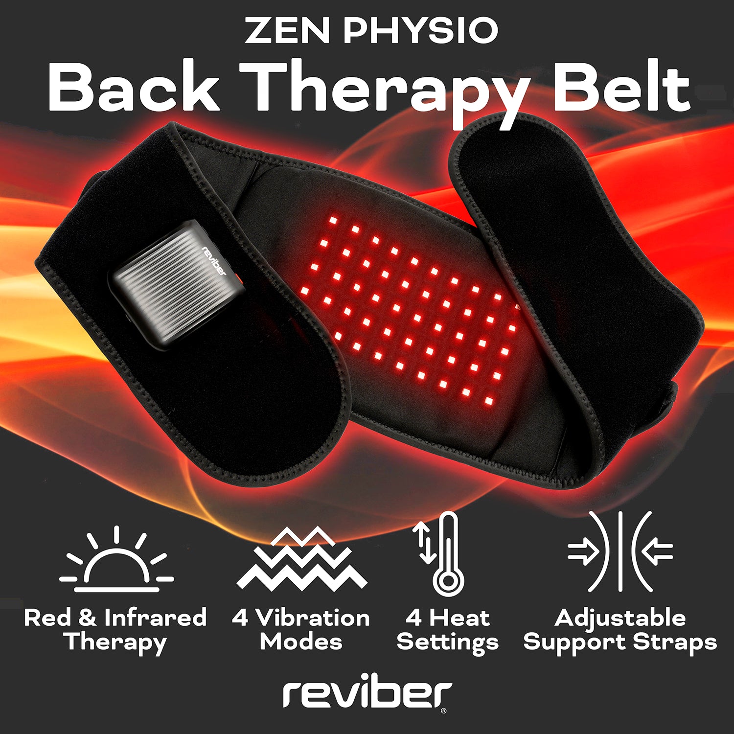 Reviber back therapy belt infrared heat vibration - British product