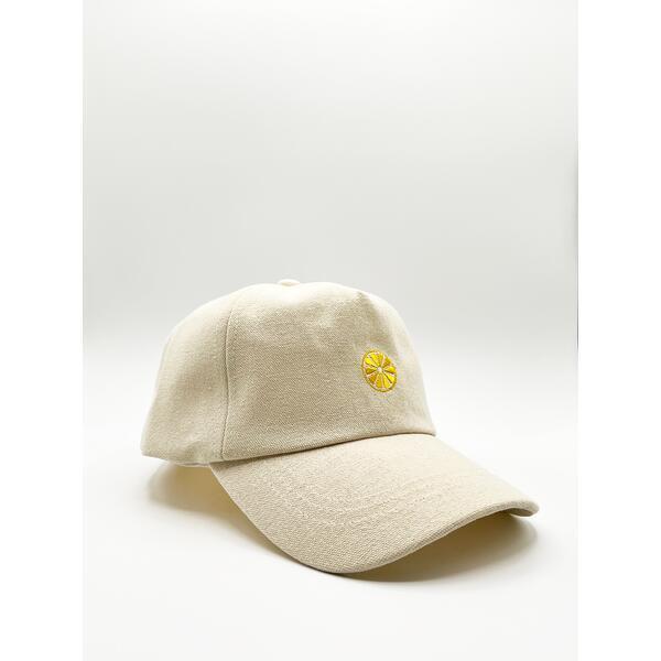 SVNX cream baseball cap with lemon embroidery 56cm (British brand)