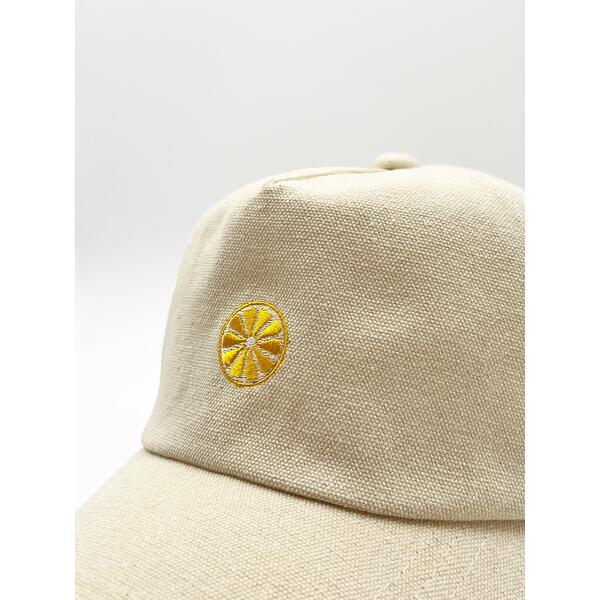 SVNX cream baseball cap with lemon embroidery 56cm (British brand)