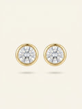 Cartier d'Amour diamond stud earrings 0.09ct yellow gold (British brand)