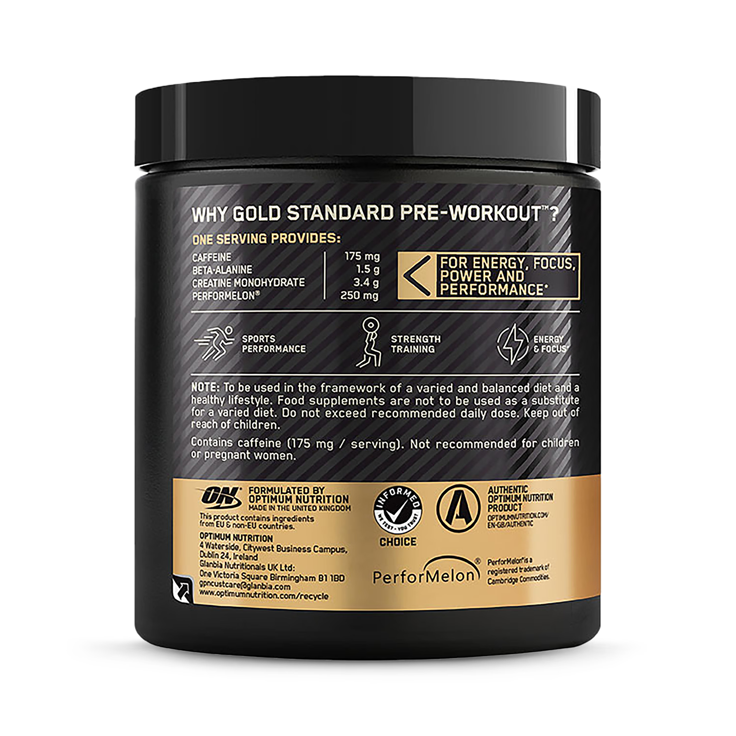 Optimum Nutrition Pre Workout Green Apple 330g - British product