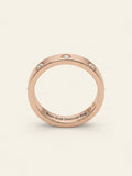 Cartier rose gold diamond wedding band 4mm (British brand)