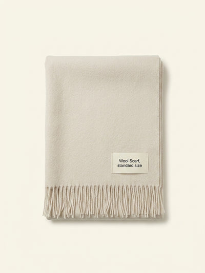 John Lewis Mulberry Large Merino Wool Scarf, Camel, 200 x 70cm- Buy online at McGrocer