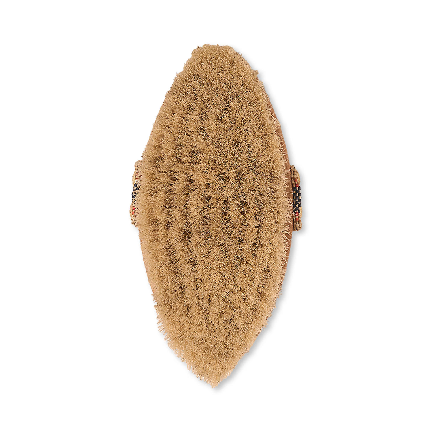 Dry body brush with natural horsehair bristles and wooden handle, UK version