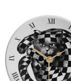 Fornasetti High Fidelity desk clock with cat motif, UK version