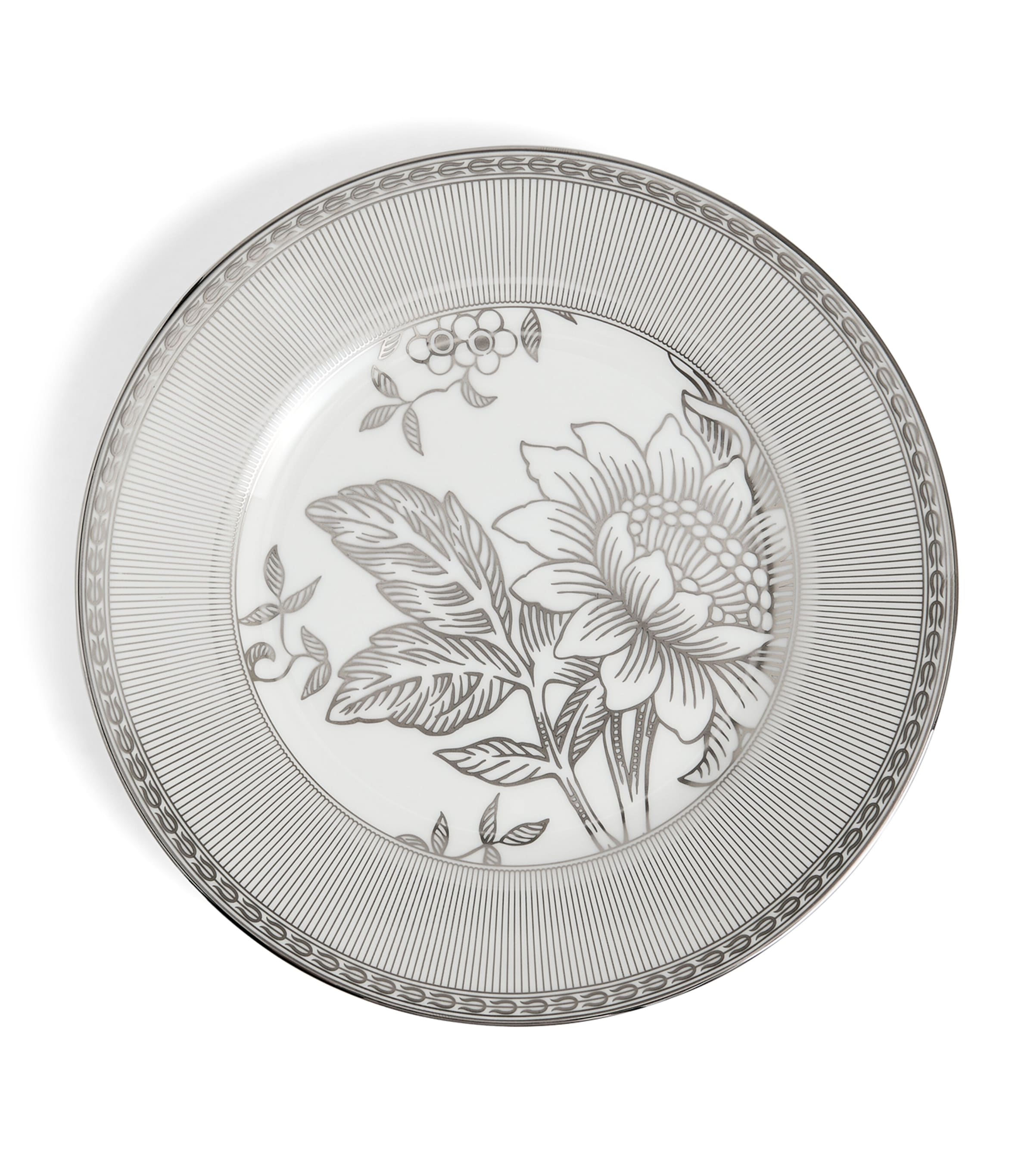 Wedgwood bone china Silver Tonquin plate 20cm (British brand)