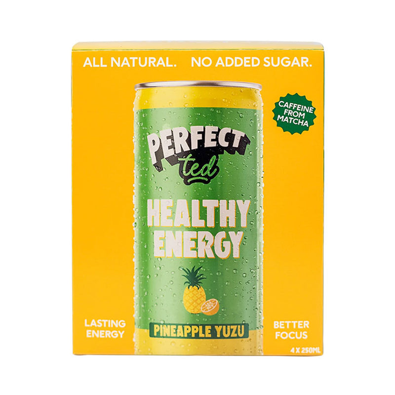 PerfectTed Pineapple Yuzu energy drink 4x250ml, UK version