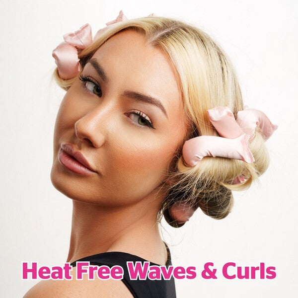Brushworks heatless flexi curlers pack of six satin covered - British product