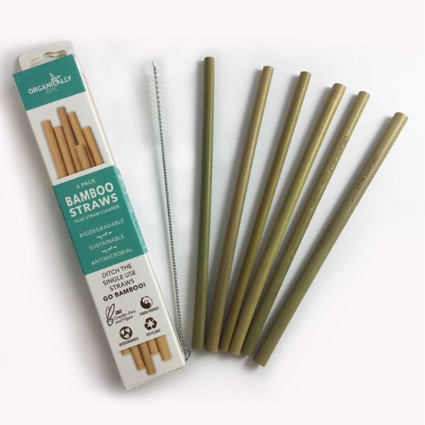 Organically Epic Bamboo Straws x 6 GOODS Superdrug   