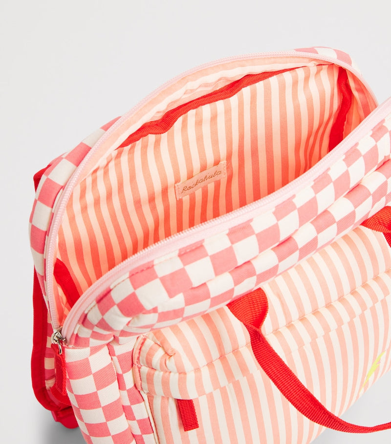 Rockahula cotton-blend check backpack for kids, imported from the UK