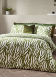 Botanics Olive Green duvet cover and pillowcase set, UK version