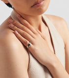 Prada enamel triangle ring black and white - British product
