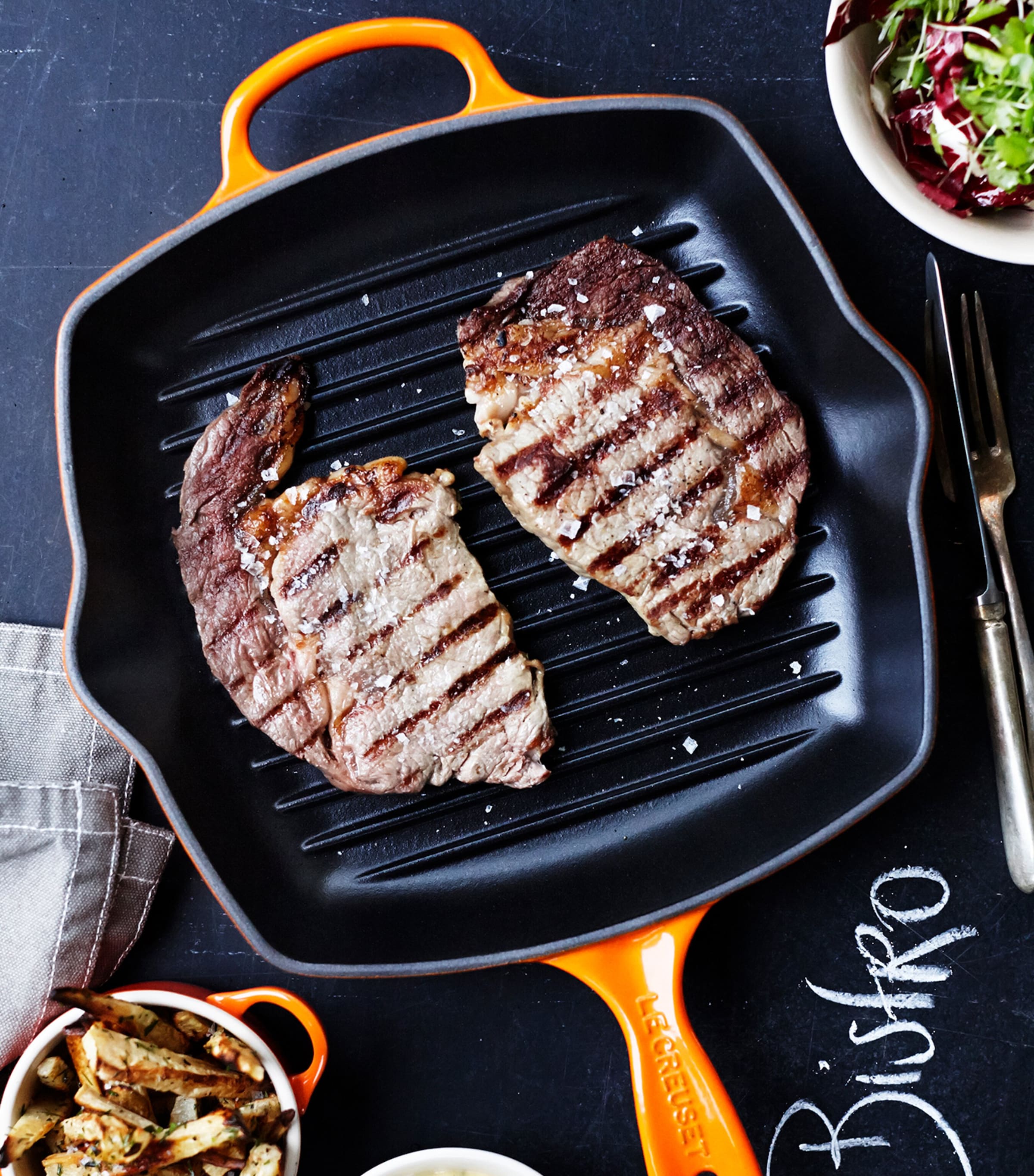 Le Creuset cast iron square grillit pan 26cm, UK version