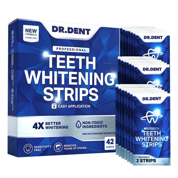 DR.DENT Professional Whitening Strips 42 strips, UK version