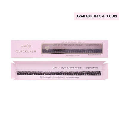 Superdrug House of Amor Crowd Pleaser Length Volume D Curl 12mm Medium Lash Clusters- Buy online at McGrocer