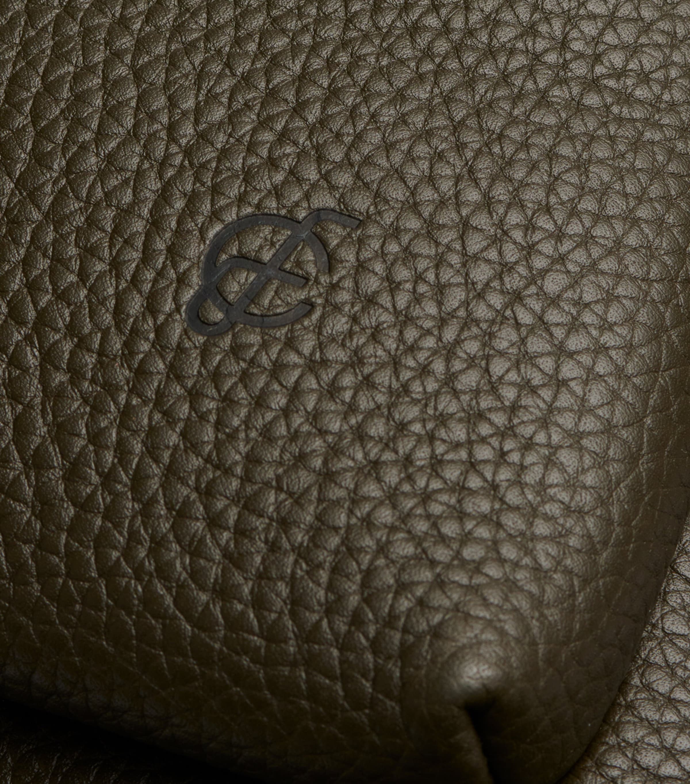 Carl Friedrik Ayrton grained leather backpack (British brand)