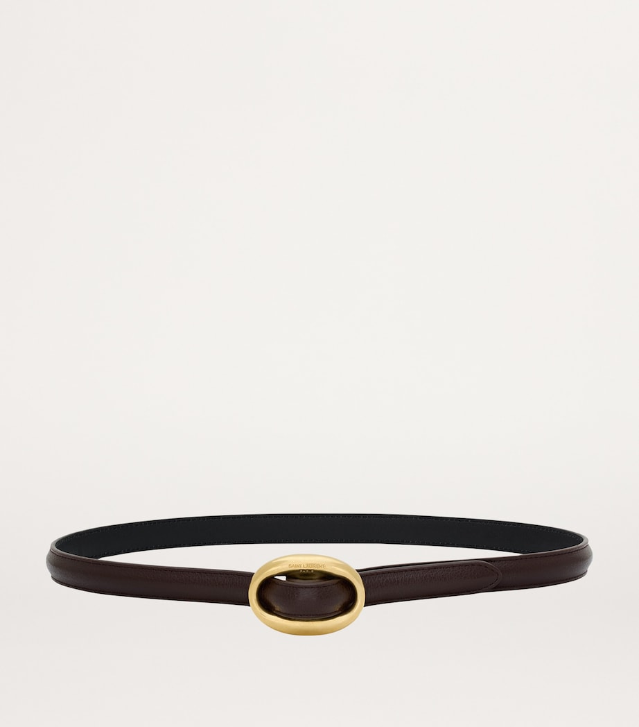 Saint Laurent leather oval belt - British product