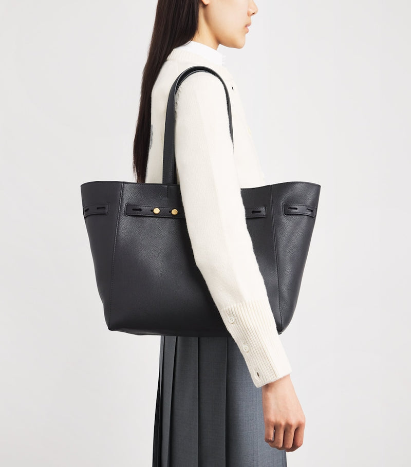 Thom Browne leather cabas tote bag - British product