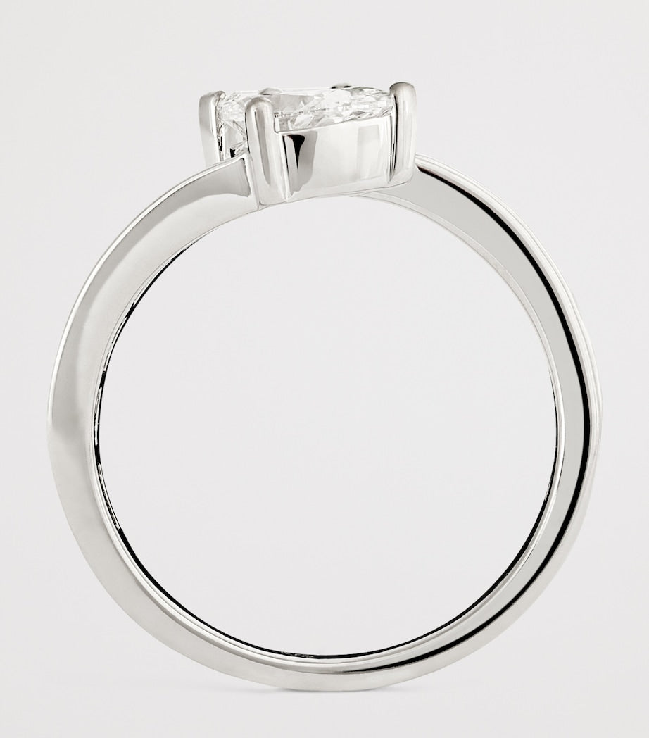 Anita Ko Saturn ring 18kt white gold diamond - British product