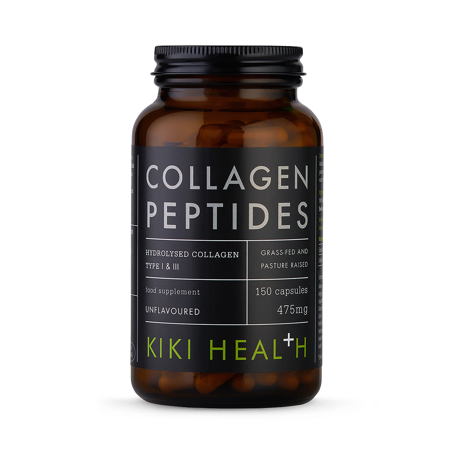 KIKI Health Bovine Collagen Peptides 150 Vegicaps (British brand)