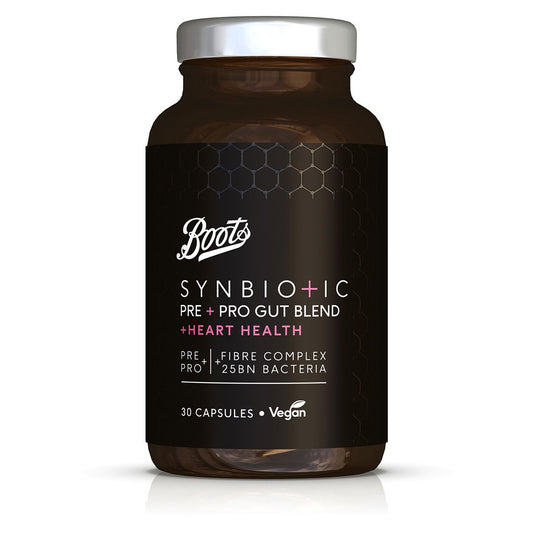 Boot Synbiotics Pre & Pro Gut Blend Heart Health 30 Capsules GOODS Boots   
