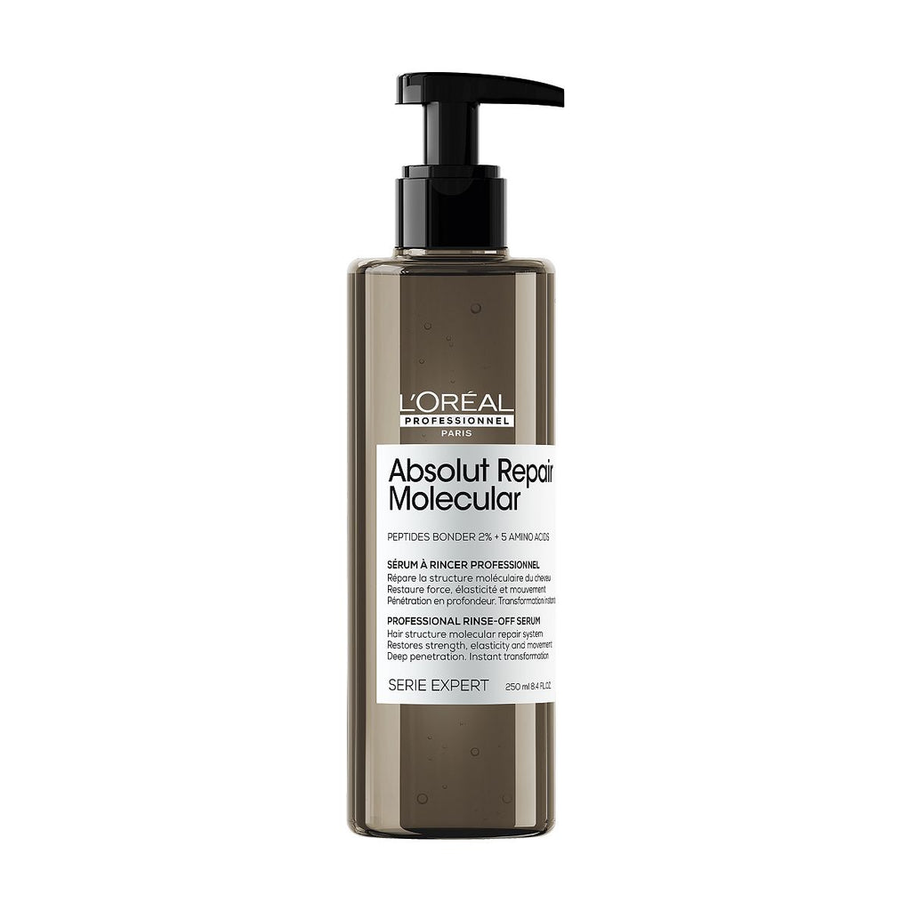 L'Oreal Professionnel Absolut Repair Molecular Rinse Off Serum conditioner Hair Treatment for extremely dry damaged hair.