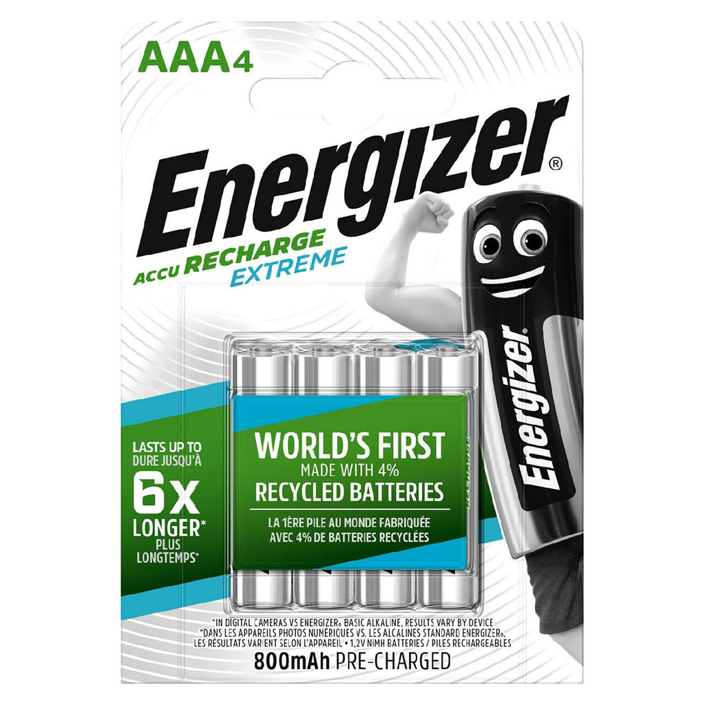 Energizer Recharge Extreme AAA 4 Pack Batteries