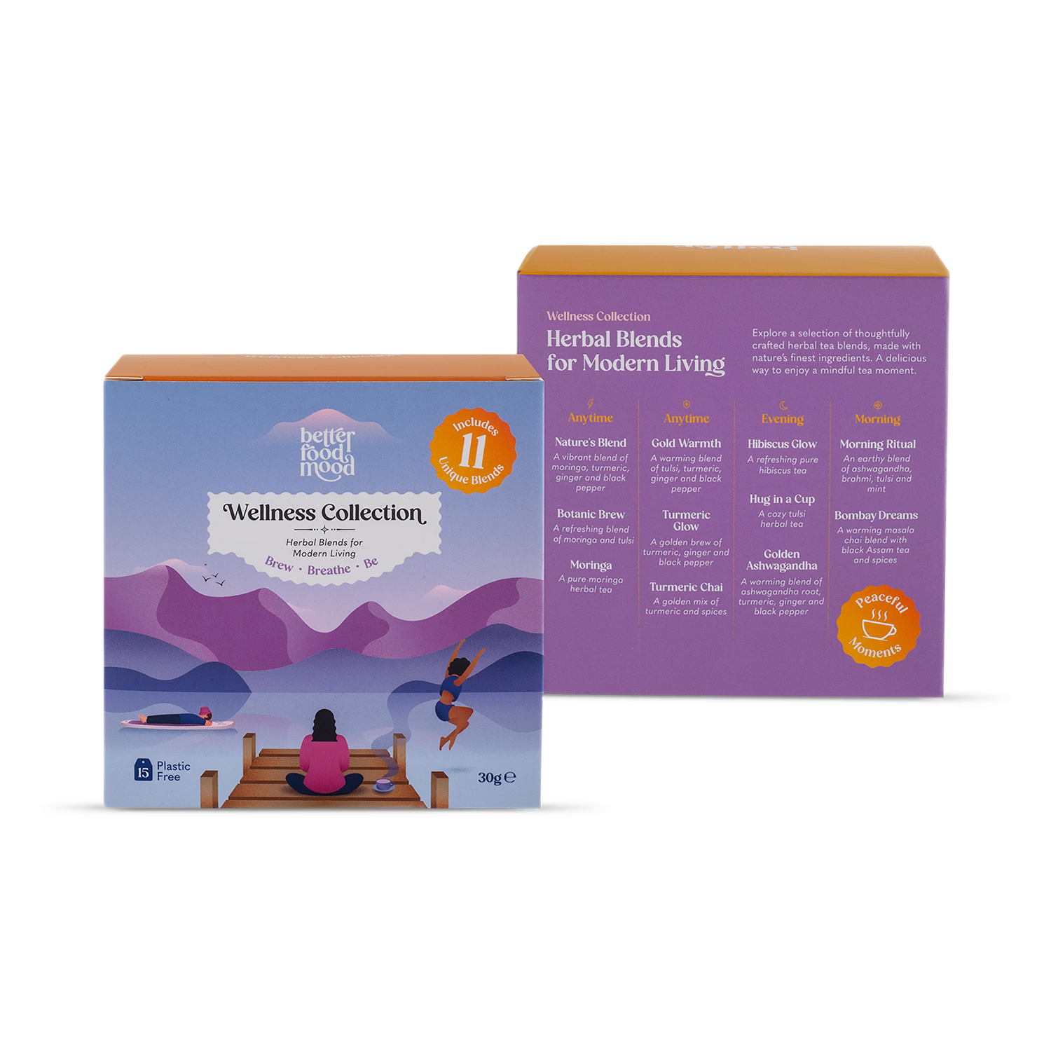 Wellness Collection Box herbal tea 15 bags assorted, UK version