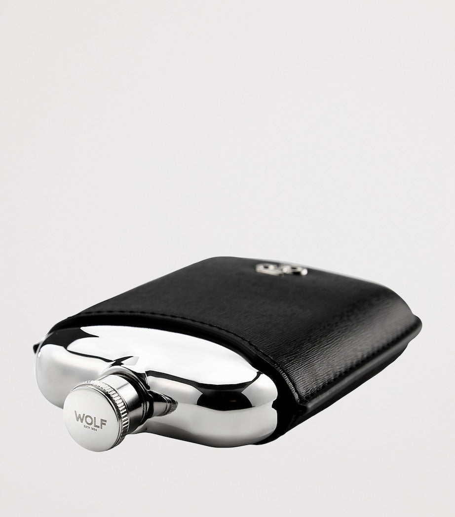 WOLF Philipp stainless steel hip flask (British brand)