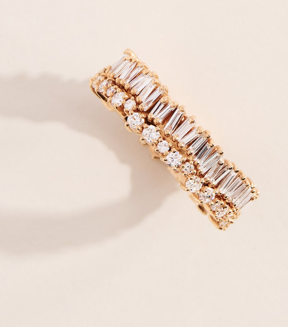 Suzanne Kalan baguette-cut diamond eternity ring, UK version