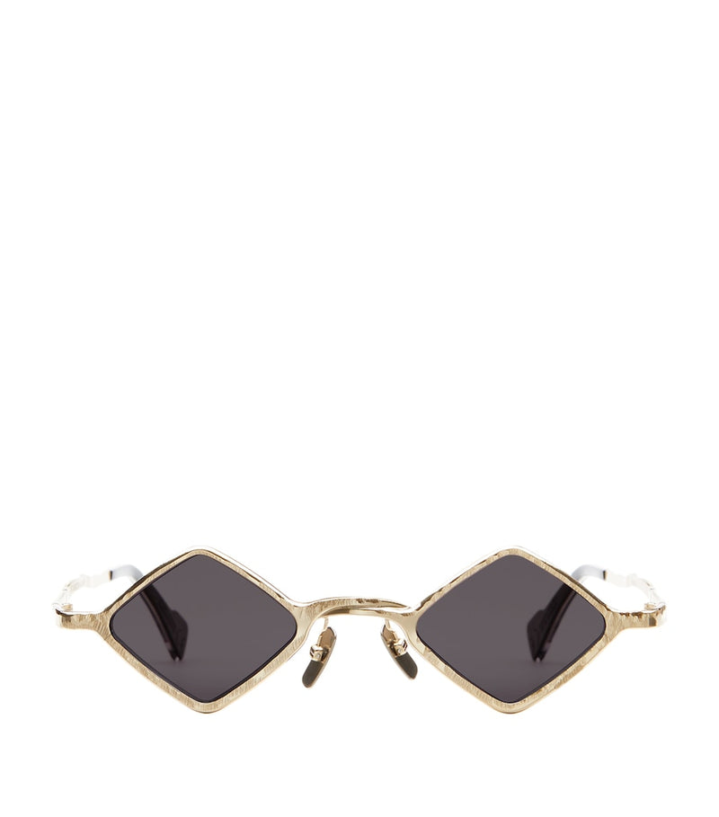 Kuboraum metal Mask Z14 sunglasses with geometric tinted lenses, UK version