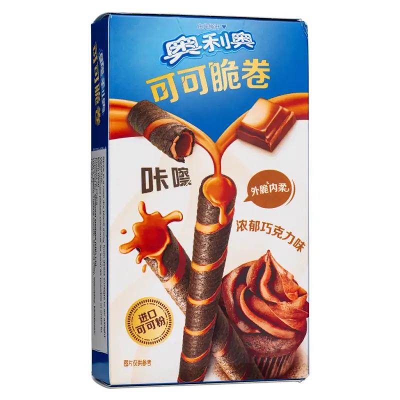 Oreo cocoa crispy rolls rich chocolate flavour, UK version