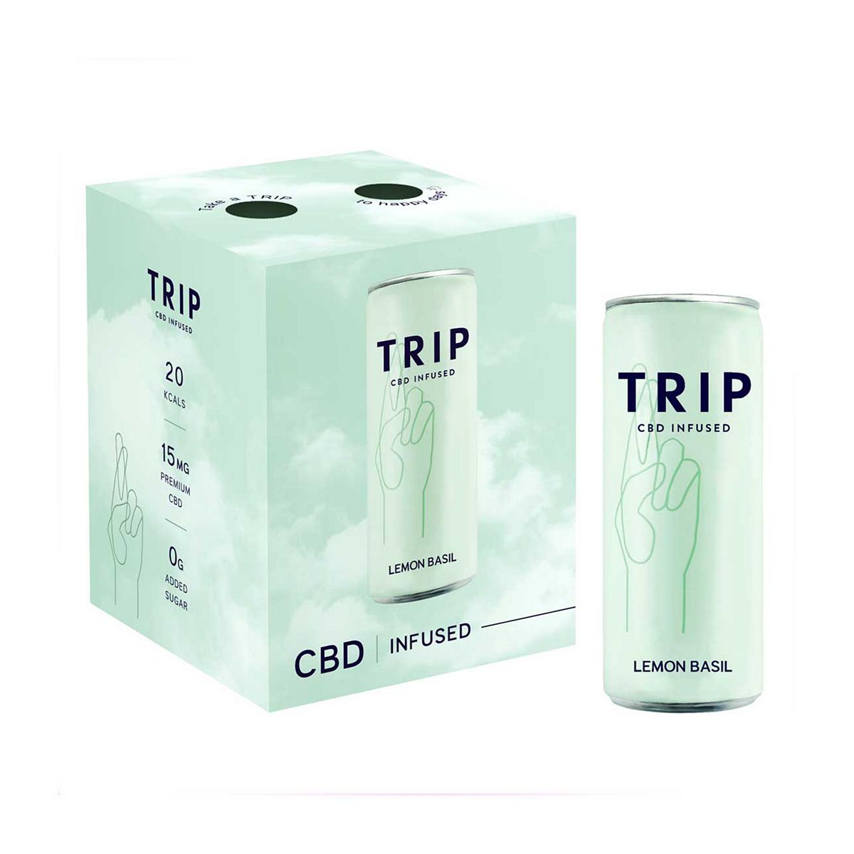 TRIP CBD Lemon Basil Drink - 4 x 250ml Multipack GOODS Boots   