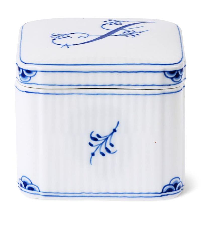 Royal Copenhagen porcelain alphabet bonbonniere small, UK version