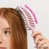 Brushworks curved vent hair brush for blow drying - British product