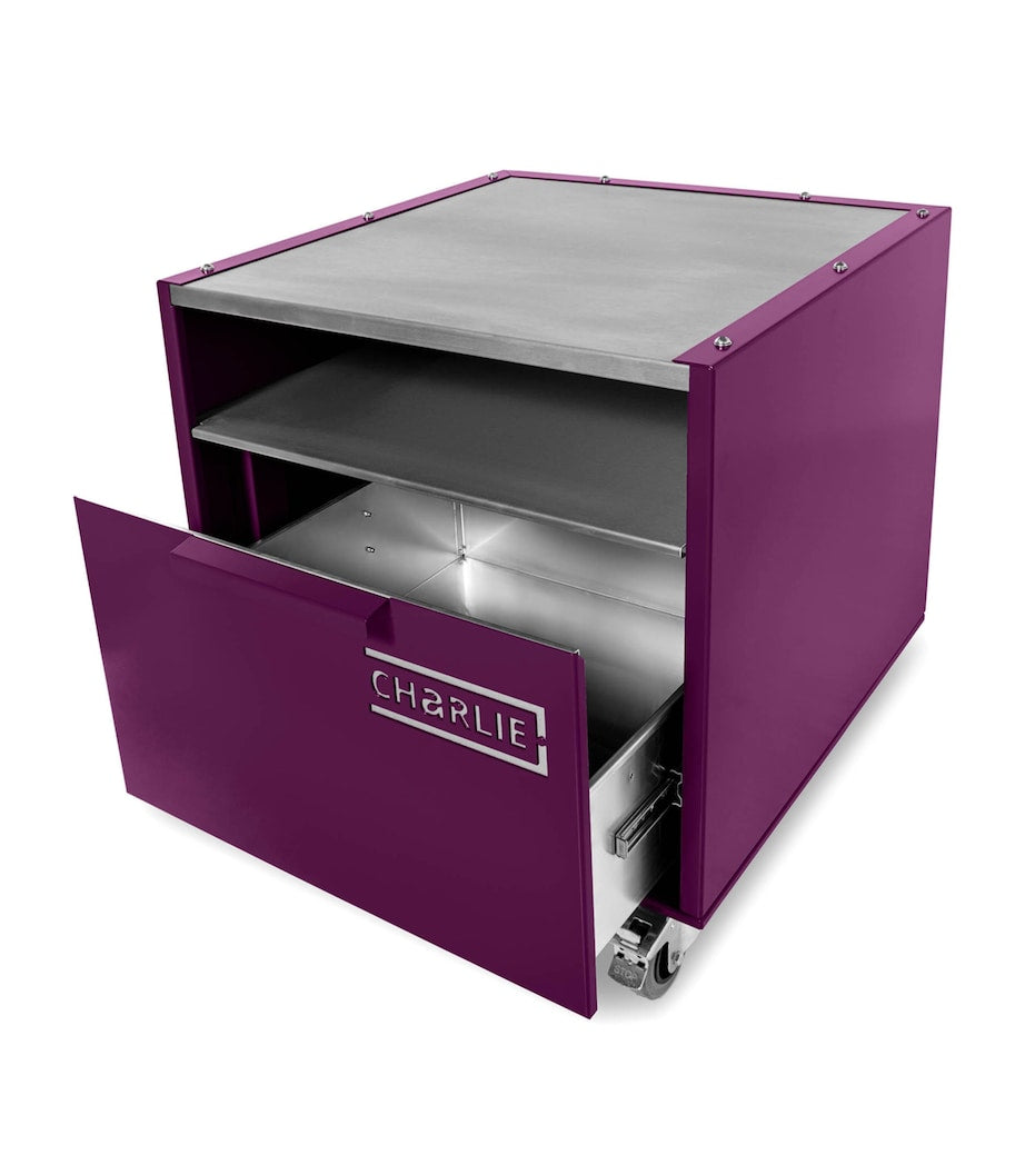 Charlie Oven Outdoor Island Cabinet for charcoal and utensils - British product