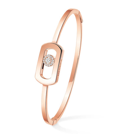Harrods Messika So Move Pink Gold and Diamond Bangle (0.11ct)- Buy online at McGrocer