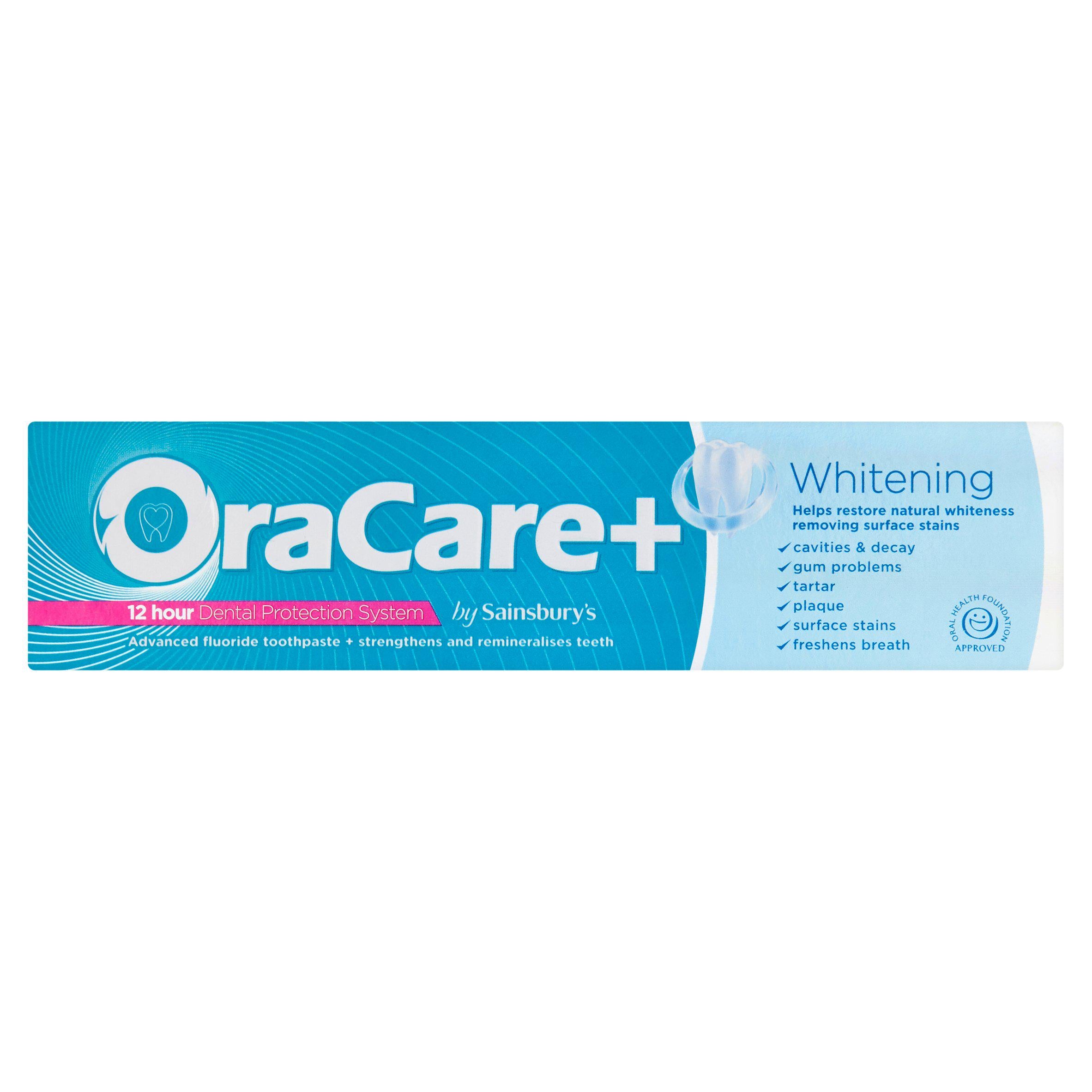 OraCare+ Whitening Toothpaste 100ml toothpaste Sainsburys   