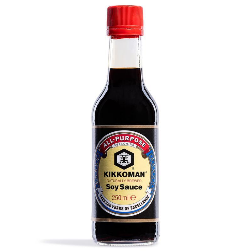 Kikkoman naturally brewed soy sauce - British product