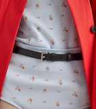 Prada leather belt with Triangle logo, imported from the UK