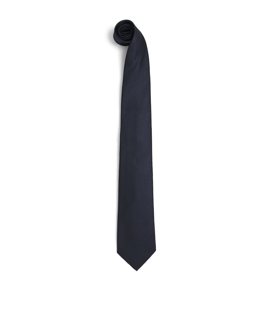 Isaia silke vevd slips 6cm - Britisk produkt