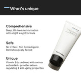 Minimalist Vitamin B5 moisturiser for acne-prone skin, imported from the UK