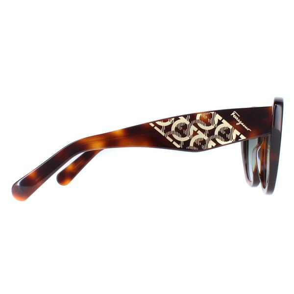 Salvatore Ferragamo SF1022S cat eye sunglasses in brown tortoise - British product