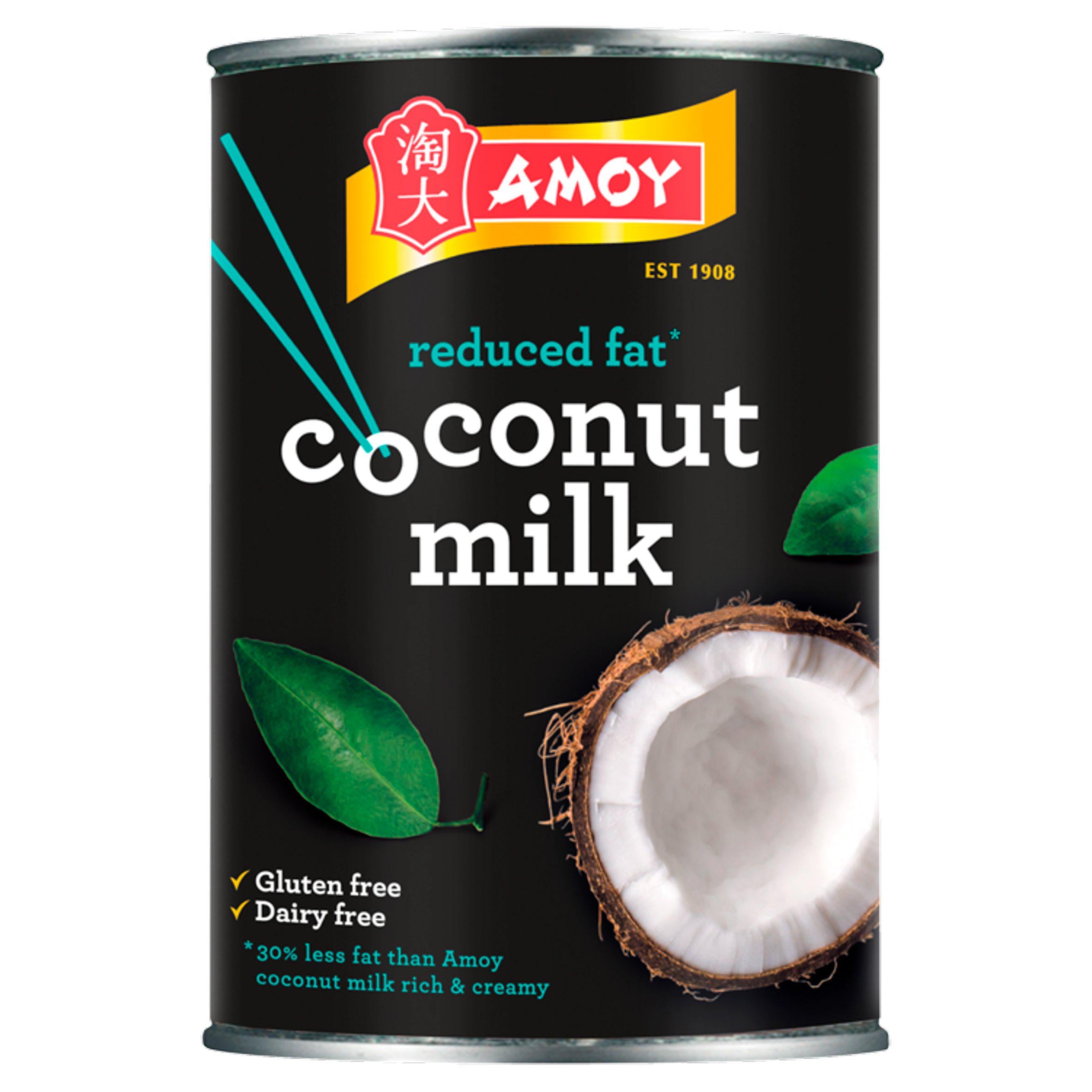 Amoy Reduced Fat Coconut Milk 400g gluten free Sainsburys   