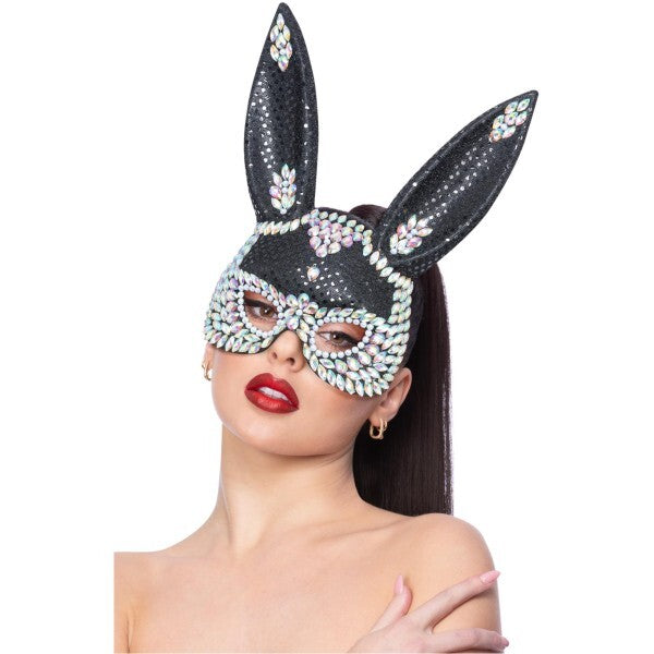 Fever black jewel sequin rabbit mask, UK version